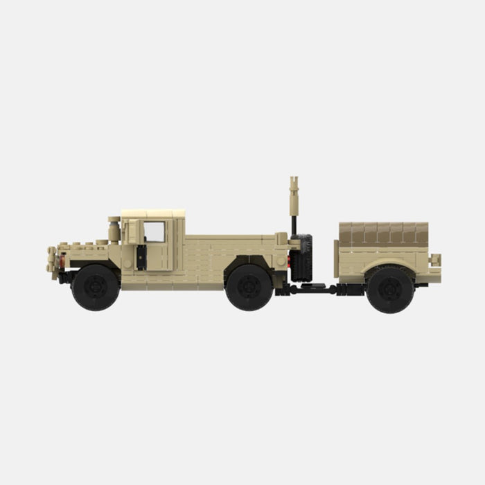 Desert HUMVEE 9 Modern Military Vehicle Building Blocks-LesDiy-Building Blocks-