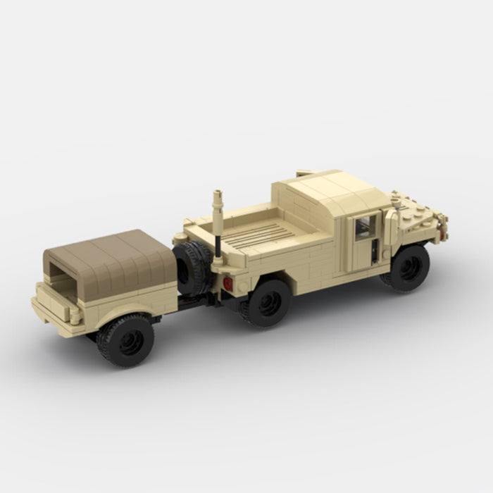Desert HUMVEE 9 Modern Military Vehicle Building Blocks-LesDiy-Building Blocks-