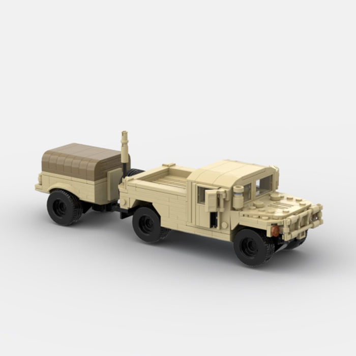 Desert HUMVEE 9 Modern Military Vehicle Building Blocks-LesDiy-Building Blocks-