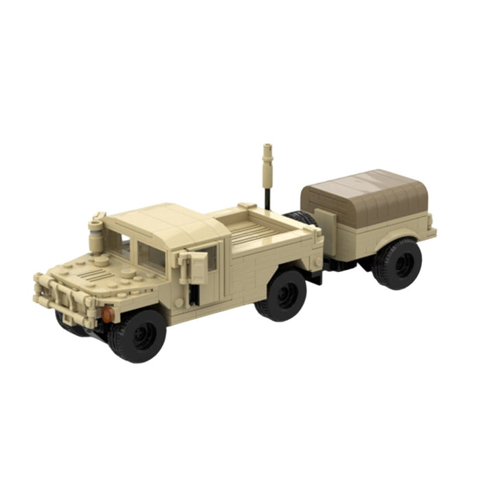 Desert HUMVEE 9 Modern Military Vehicle Building Blocks-LesDiy-Building Blocks-