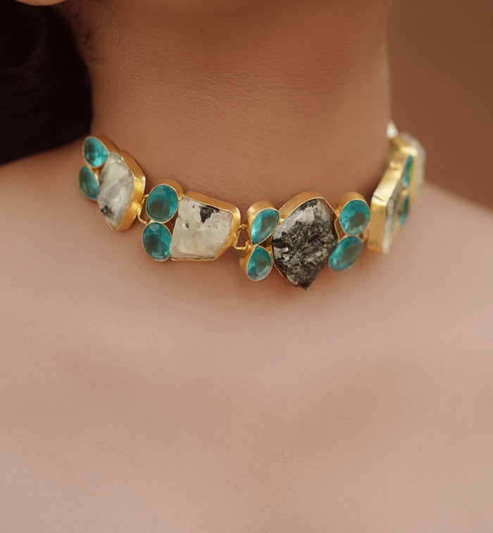 Designer Raw Stone Necklace