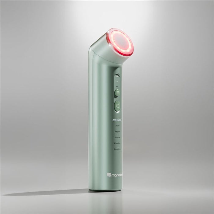 Dispozitiv de îngrijire facială Nanoleaf 6-in-1 Light Therapy Wand, verde
