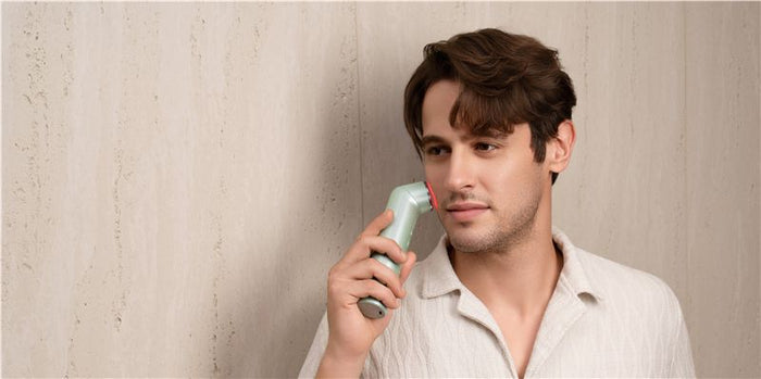 Dispozitiv de îngrijire facială Nanoleaf 6-in-1 Light Therapy Wand, verde