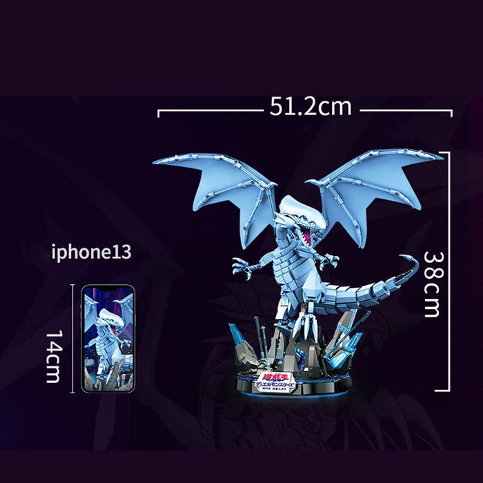 DIY Blue - eye White Dragon Model Building Blocks Set Toys - LesDiy -