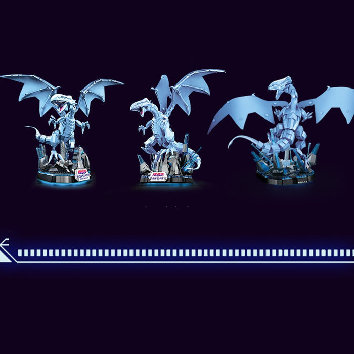 DIY Blue - eye White Dragon Model Building Blocks Set Toys - LesDiy -