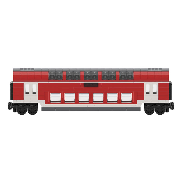 DoSto DB 2nd Class Double-Decker Passenger Car Building Blocks-LesDiy-Train Carriage-