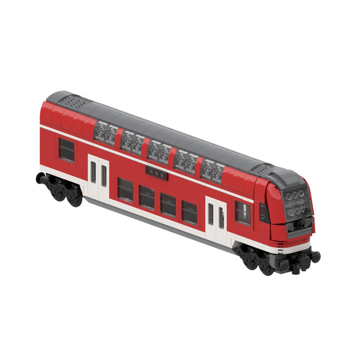DoSto DB Double-Decker Control Car Building Blocks-LesDiy-Train Carriage-