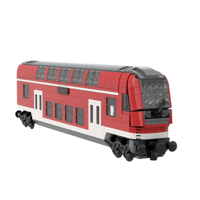 DoSto DB Double-Decker Control Car Building Blocks-LesDiy-Train Carriage-