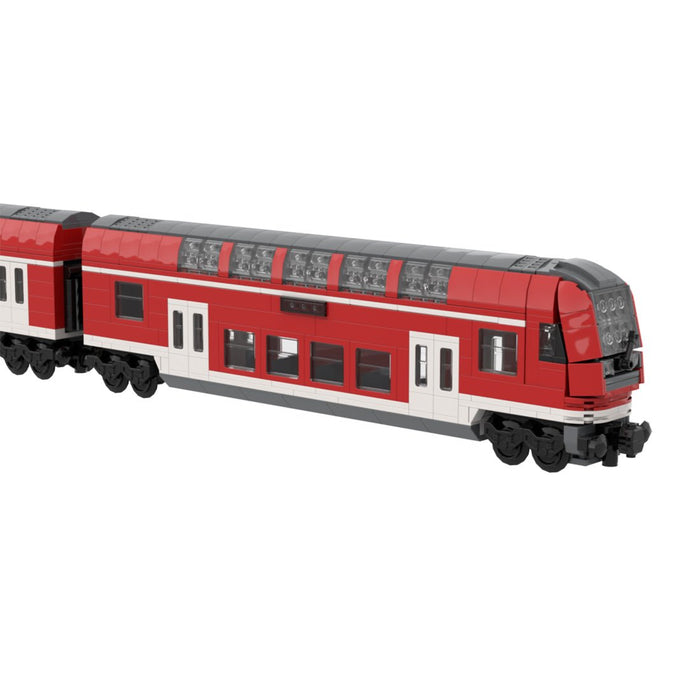 DoSto DB Double-Decker Control Car Building Blocks-LesDiy-Train Carriage-