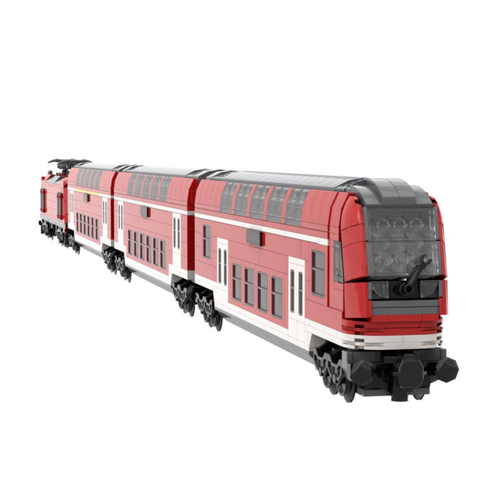 DoSto DB Double-Decker Control Car Building Blocks-LesDiy-Train Carriage-