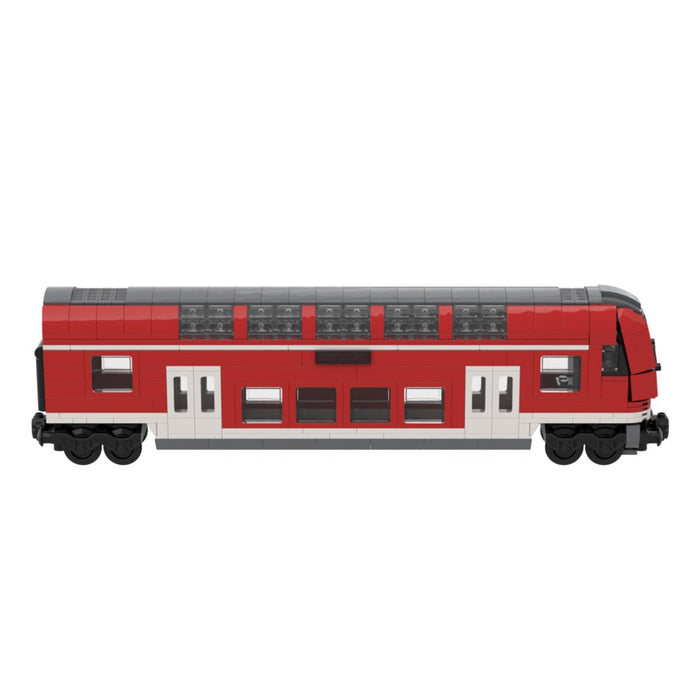 DoSto DB Double-Decker Control Car Building Blocks-LesDiy-Train Carriage-