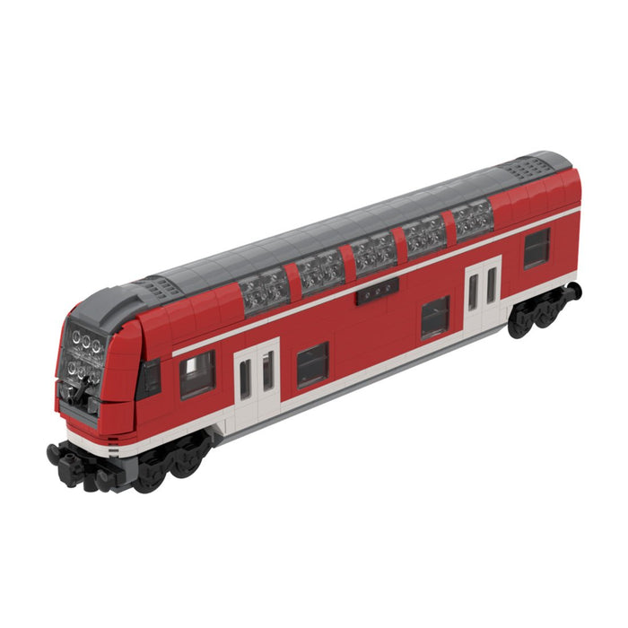 DoSto DB Double-Decker Control Car Building Blocks-LesDiy-Train Carriage-