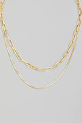 Double Chain Layered Necklace