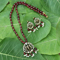 Elephant Motif Pendant Beaded Necklace