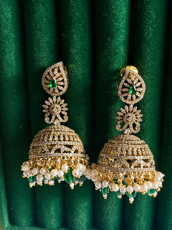 Emerald Victorian Jhumka