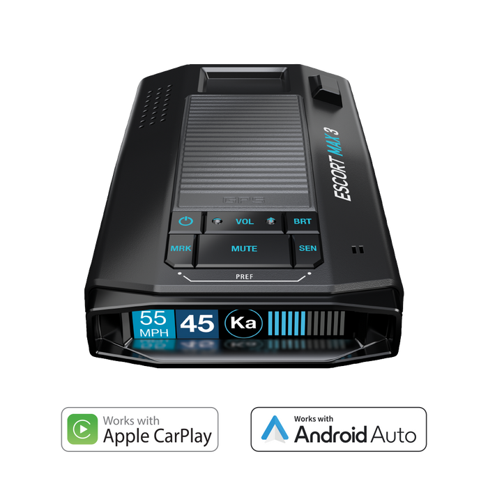 ESCORT MAX 3 Certified Refurbished Laser Radar Detector Bluetooth Updatable M4++ Radar EscortRadar