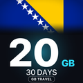 eSIM Bosnia și Herțegovina 20 GB, 30 DAYS — GB Travel