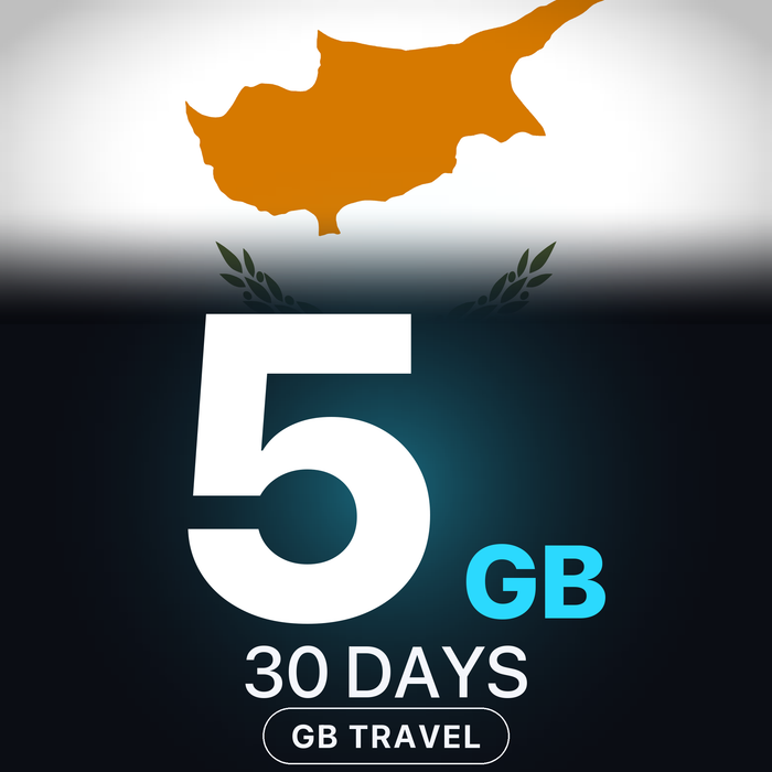 eSIM Cipru 5 GB, 30 DAYS — GB Travel