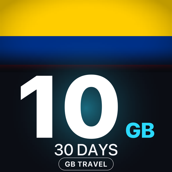 eSIM Columbia 10 GB, 30 DAYS — GB Travel