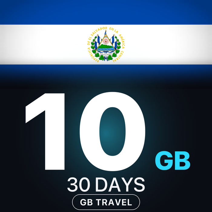 eSIM El Salvador 10 GB, 30 DAYS — GB Travel