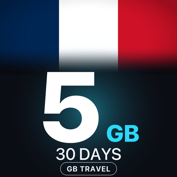 eSIM Franța 5 GB, 30 DAYS — GB Travel