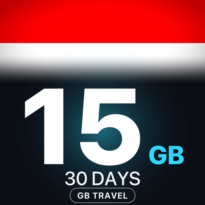 eSIM Indonezia / Bali 15 GB, 30 DAYS — GB Travel