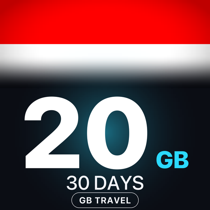 eSIM Indonezia / Bali 20 GB, 30 DAYS — GB Travel