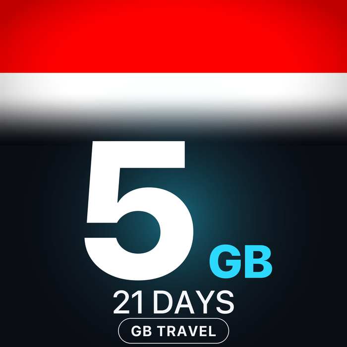 eSIM Indonezia / Bali 5 GB, 21 DAYS — GB Travel