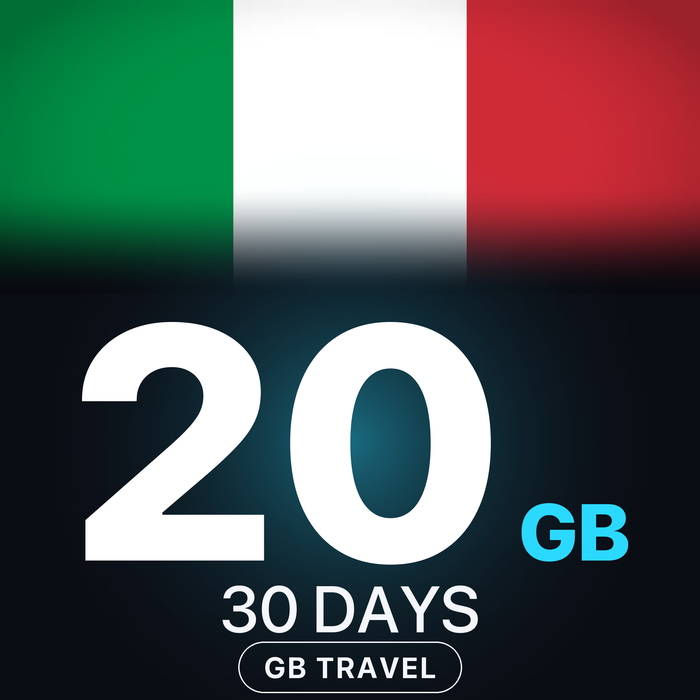 eSIM Italia 20 GB, 30 DAYS — GB Travel