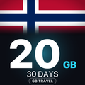 eSIM Norvegia 20 GB, 30 DAYS — GB Travel
