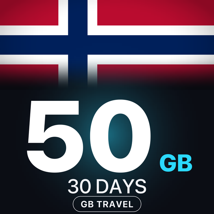 eSIM Norvegia 50 GB, 30 DAYS — GB Travel