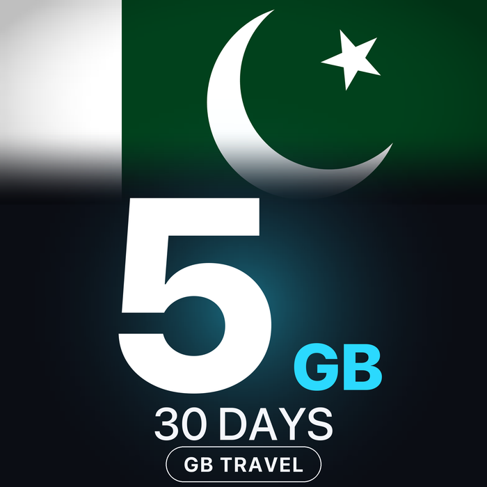 eSIM Pakistan 5 GB, 30 DAYS — GB Travel