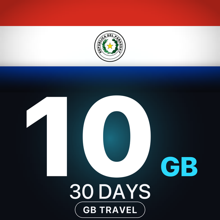 eSIM Paraguay 10 GB, 30 DAYS — GB Travel