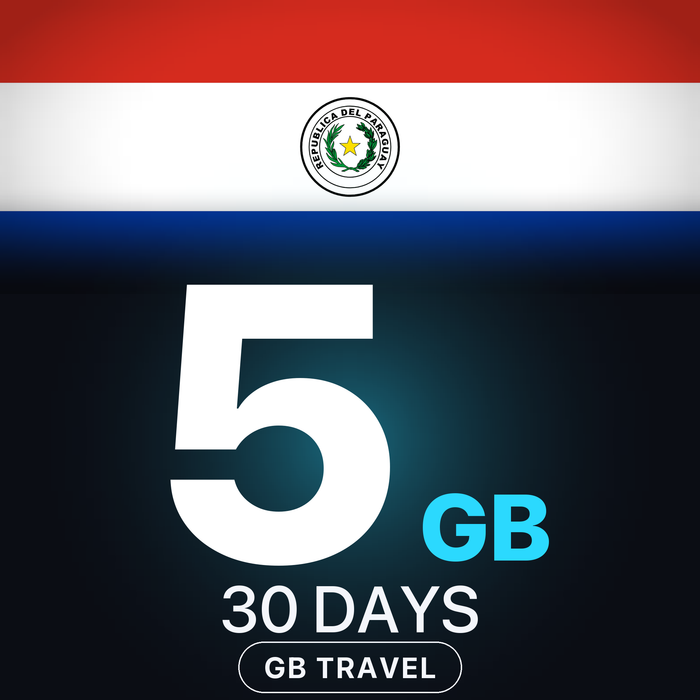 eSIM Paraguay 5 GB, 30 DAYS — GB Travel