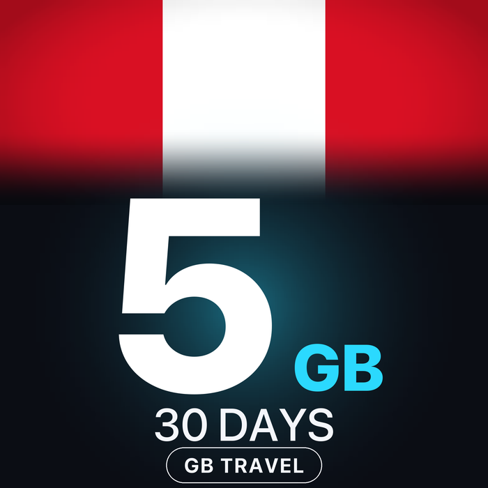 eSIM Peru 5 GB, 30 DAYS — GB Travel
