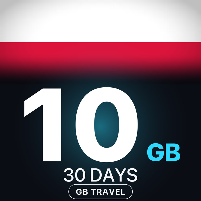 eSIM Polonia 10 GB, 30 DAYS — GB Travel