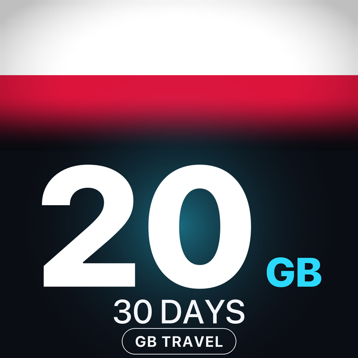 eSIM Polonia 20 GB, 30 DAYS — GB Travel