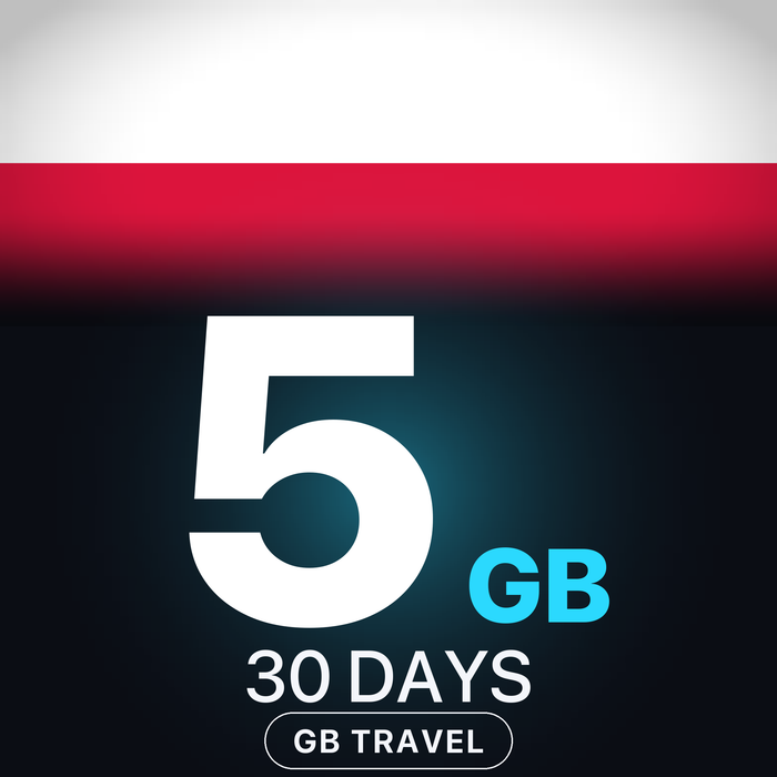 eSIM Polonia 5 GB, 30 DAYS — GB Travel