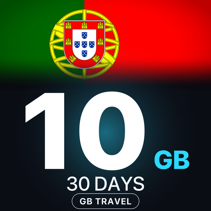 eSIM Portugalia 10 GB, 30 DAYS — GB Travel