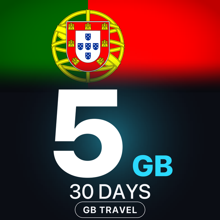 eSIM Portugalia 5 GB, 30 DAYS — GB Travel