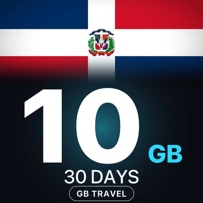 eSIM Republica Dominicană 10 GB, 30 DAYS — GB Travel