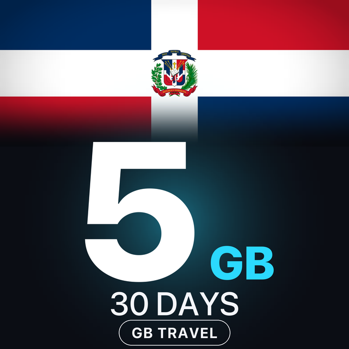 eSIM Republica Dominicană 5 GB, 30 DAYS — GB Travel