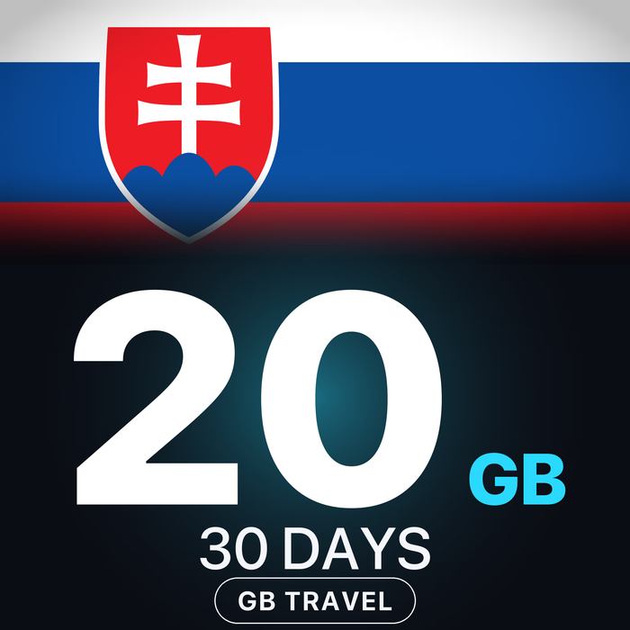 eSIM Slovacia 20 GB, 30 DAYS — GB Travel
