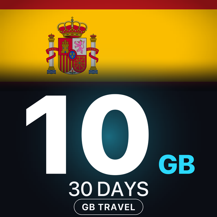 eSIM Spania 10 GB, 30 DAYS — GB Travel