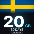 eSIM Suedia 20 GB, 30 DAYS — GB Travel