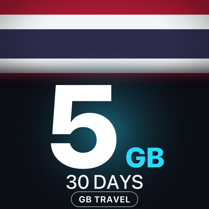 eSIM Thailanda 5 GB, 30 DAYS — GB Travel