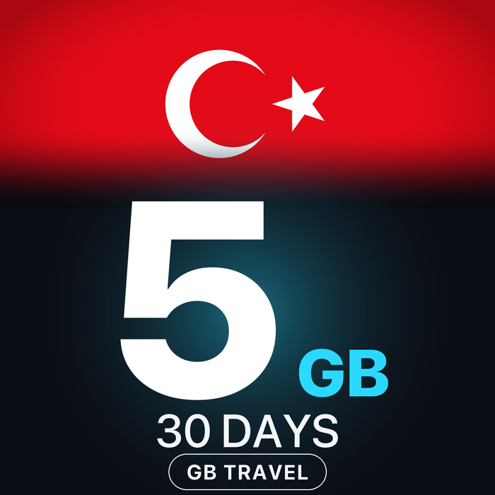 eSIM Turcia 5 GB, 30 DAYS — GB Travel