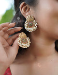 Exquisite Lakshmi Pearl Earrings