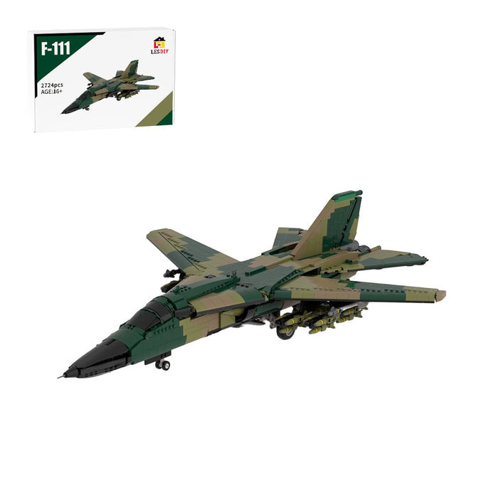 F - 111 camouflage Military Fighter - Bombers Building Blocks - LesDiy - Building Blocks -