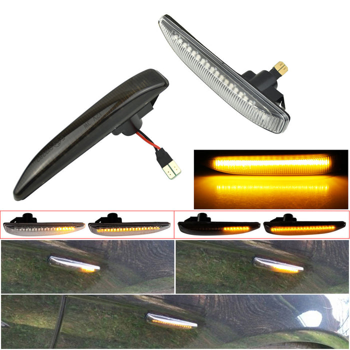 For 2002-2008 BMW 7 Series E65 E66 E67 745LI 750LI 760Li B7 Amber LED Car Front Fender Side Marker Lights 12V - CAR CRAFT INDIA